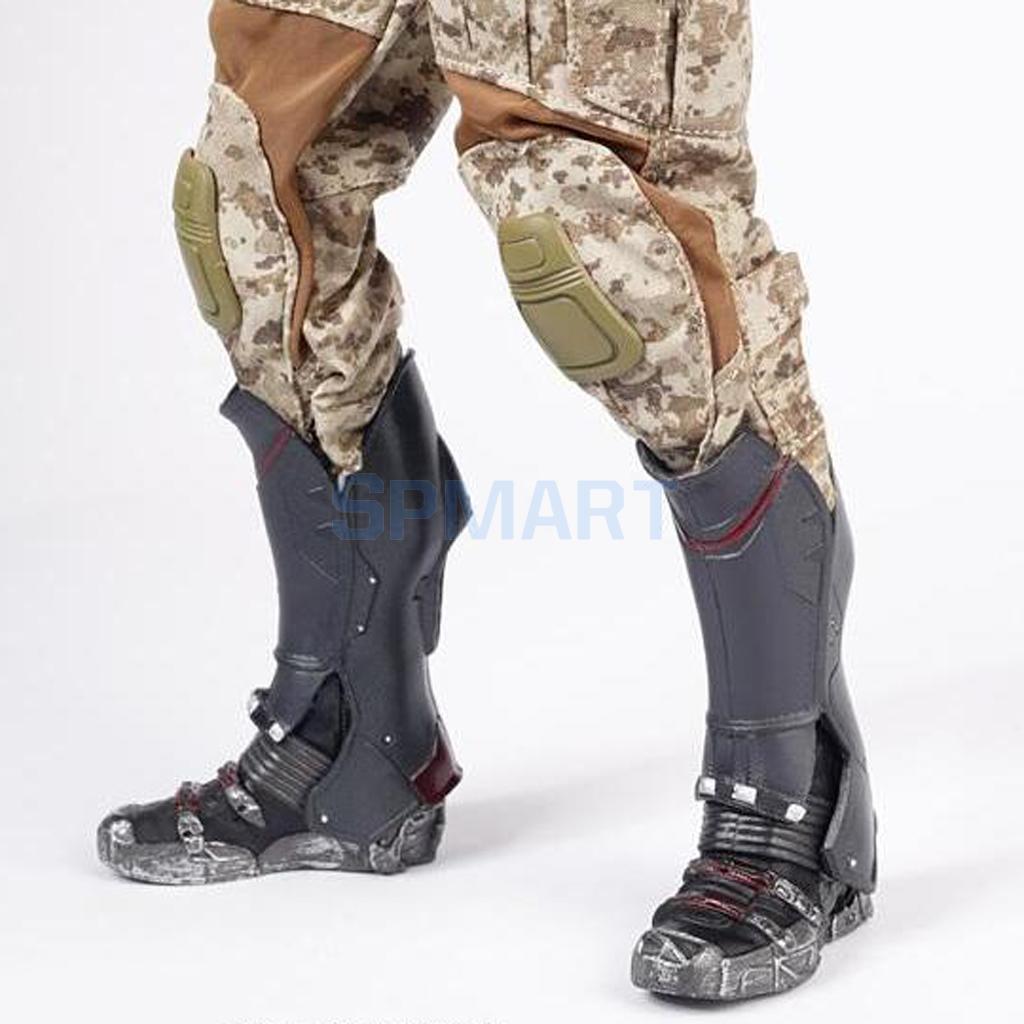 1/6 Scale Mens Combat Boots Shoes 12 ׼ ǰ ׼..